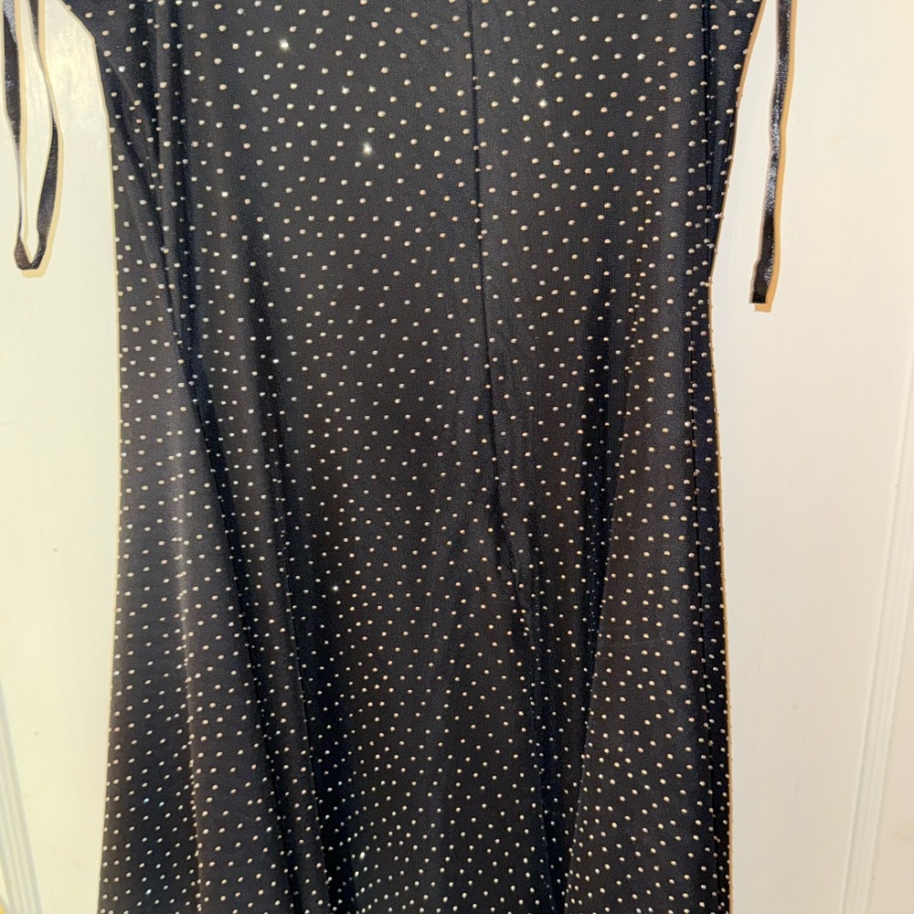 Windsor Black Dress with rhinestones - Picture 3 of 3